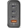 CARGADOR PARED GaN 3xUSB-C + USB-A 240W NEGRO NGS